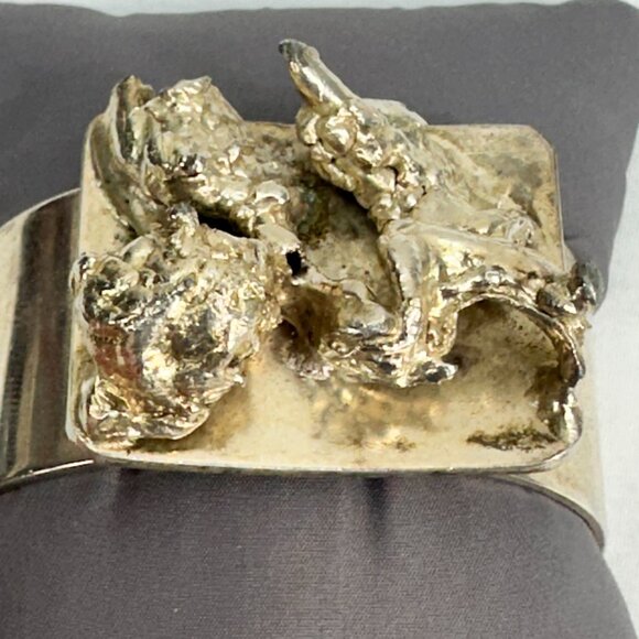 Vtg Denmark Silver J Anderson Erik Dennung Cuff Bracelet Ring Set AD Design - Picture 3 of 14